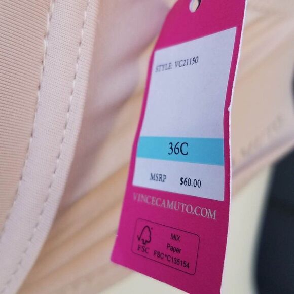 NWT Vince Camuto Pink Bra size 36C - Picture 2 of 10
